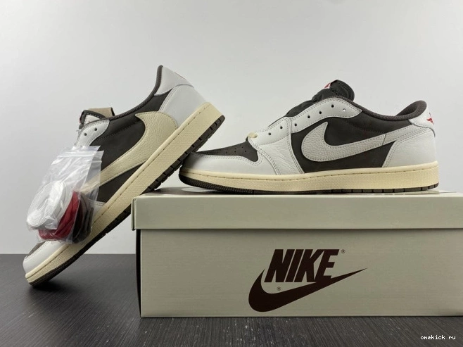 Rep Onekick Retro Air Travis x Air Jordan DM7866-162 1 Low Jordan Scott 0818